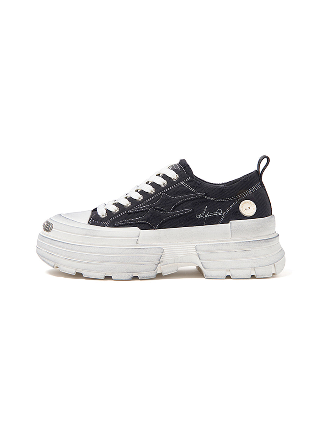 KILLWINNER丨Distressed Platform Low Top Sneakers - PSYLOS 1, KILLWINNER丨Distressed Platform Low Top Sneakers, Skate Shoes, KILLWINNER, PSYLOS 1